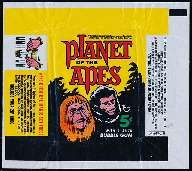 1968 Topps Planet of the Apes Movie Non-Sports- 1 Wrapper