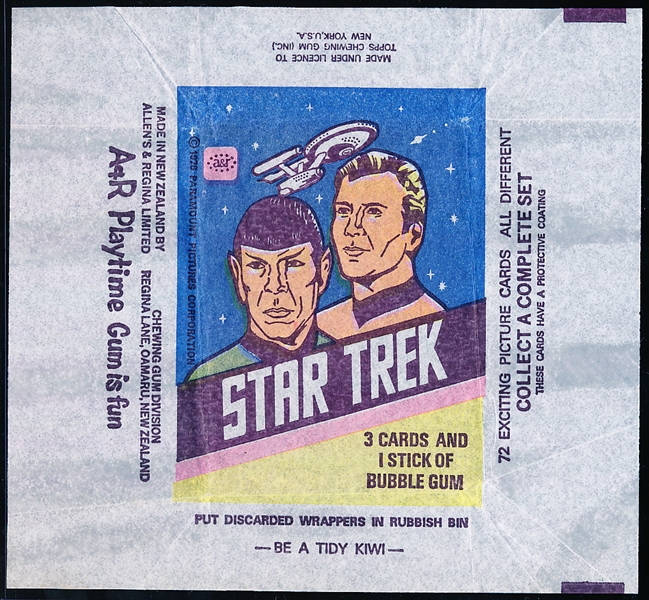 1976 Allen’s and Regina Star Trek Non-Sports- 1 Wrapper