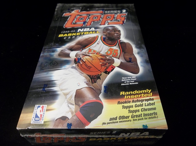 1998-99 Topps Bskbl.- 1 Unopened Factory Sealed Hobby Wax Box