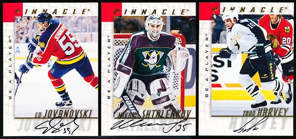 1997-98 Pinnacle Be A Player Hockey- 20 Diff. Autographs