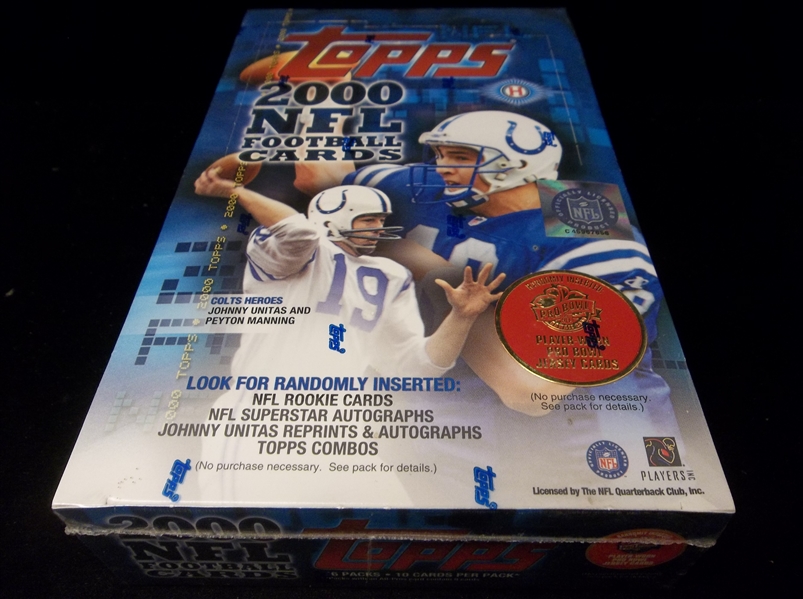 2000 Topps Ftbl.- 1 Unopened Factory Sealed Hobby Wax Box