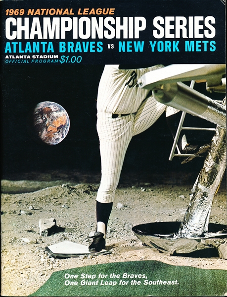 1969 NLCS Program- New York Mets @ Atlanta Braves