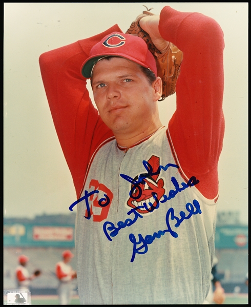 Gary Bell Autographed Cleveland Indians MLB Color 8” x 10” Photo