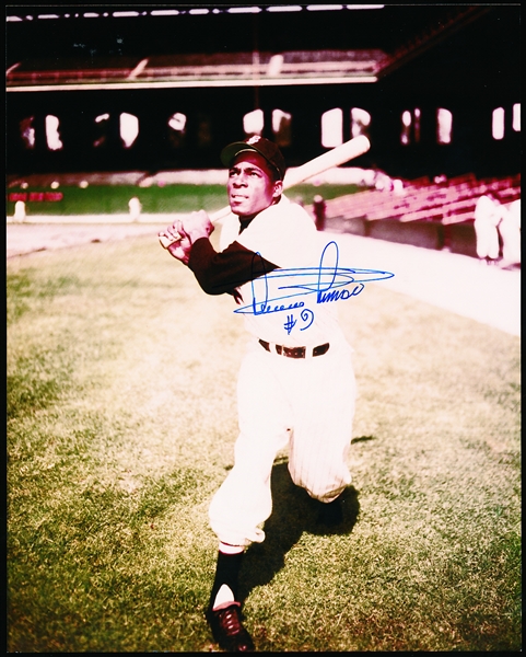 Minnie Minoso Autographed Chicago White Sox MLB Color 8” x 10” Photo