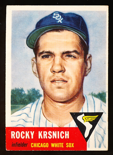 1953 Topps Baseball Hi#- #229 Pete Krsnich, White Sox- SP
