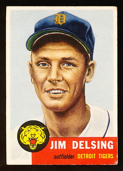 1953 Topps Baseball Hi#- #239 Delsing, Tigers- SP