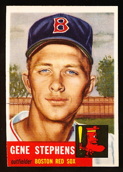 1953 Topps Baseball Hi#- #248 Gene Stephens, Red Sox