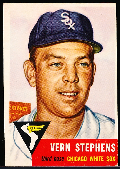 1953 Topps Baseball Hi#- #270 Vern Stephens, White Sox- SP