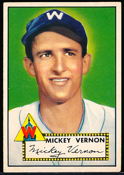 1952 Topps Bb- #106 Mickey Vernon, Wash