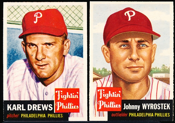 1953 Topps Bb- 2 Cards