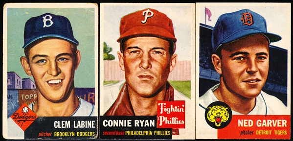 1953 Topps Bb- 3 Diff