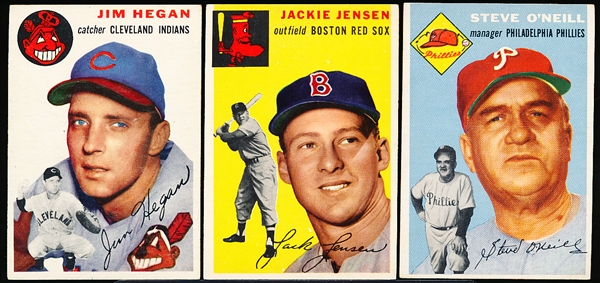 1954 Topps Bb- 3 Diff