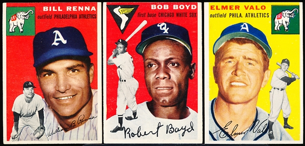 1954 Topps Bb- 5 Diff