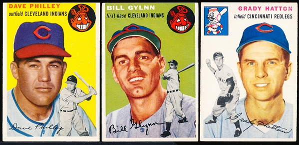 1954 Topps Bb- 5 Diff