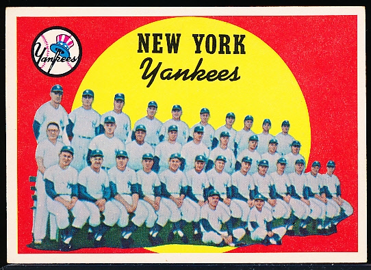 1959 Topps Bb- #510 Yankees Team- Hi#