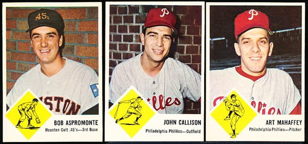 1963 Fleer Bb- 5 Diff