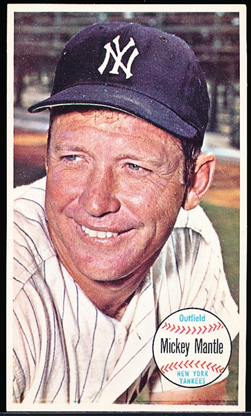 1964 Topps Bb Giant- #25 Mickey Mantle, Yankees