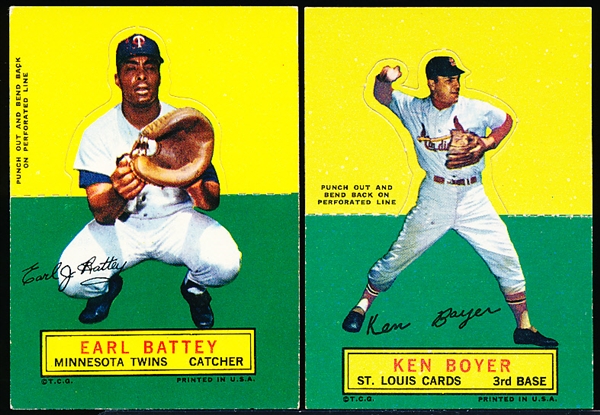 1964 Topps Bb Stand Ups- 4 Diff