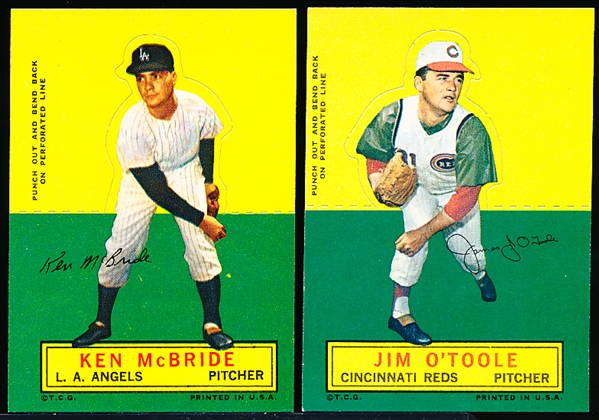 1964 Topps Bb Stand Ups- 4 Diff