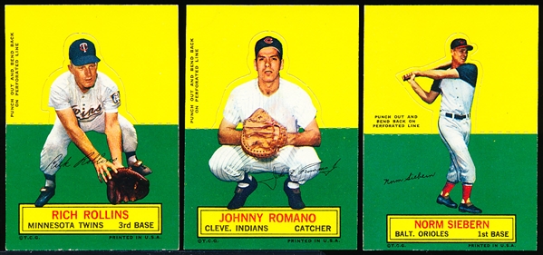 1964 Topps Bb Stand Ups- 5 Diff