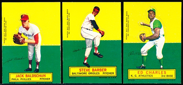 1964 Topps Bb Stand Ups- 5 Diff