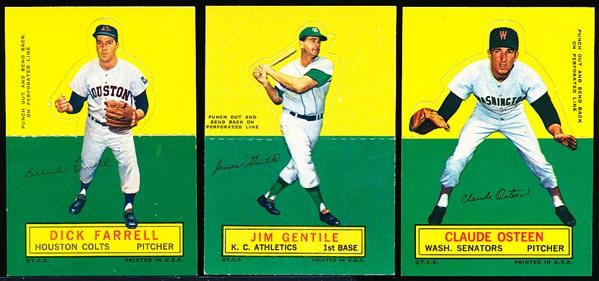 1964 Topps Bb Stand Ups- 5 Diff