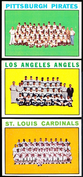 1964 Topps Bb- 7 Diff Team Cards