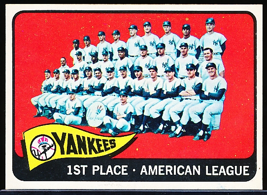 1965 Topps Bb- #513 Yankees Team- Hi#