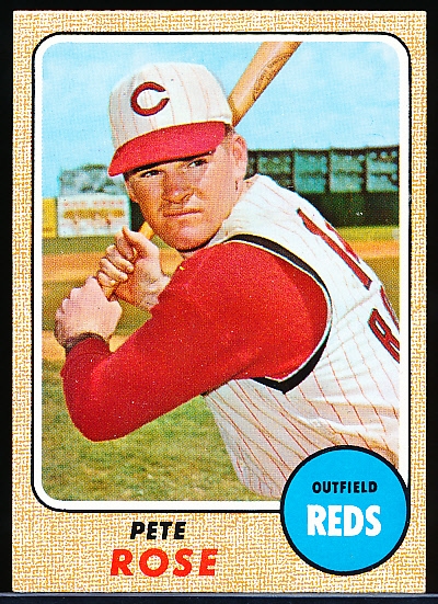 1968 Topps Bb- #230 Pete Rose, Reds