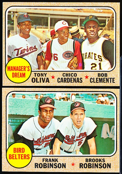 1968 Topps Bb- 2 Cards