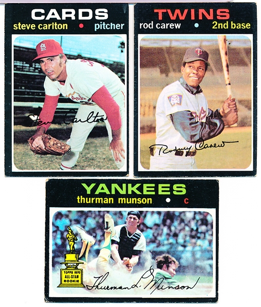 1971 Topps Bb- 8 Cards