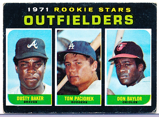 1971 Topps Bb-# 709 Baylor/Baker RC- Hi#