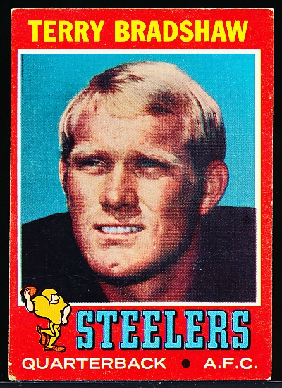 1971 Topps Fb- #156 Terry Bradshaw Rookie! 