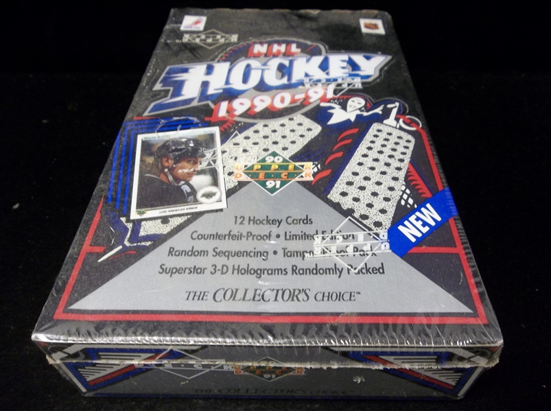 1990-91 Upper Deck Hockey- Low Series- One Unopened Box- 36 packs