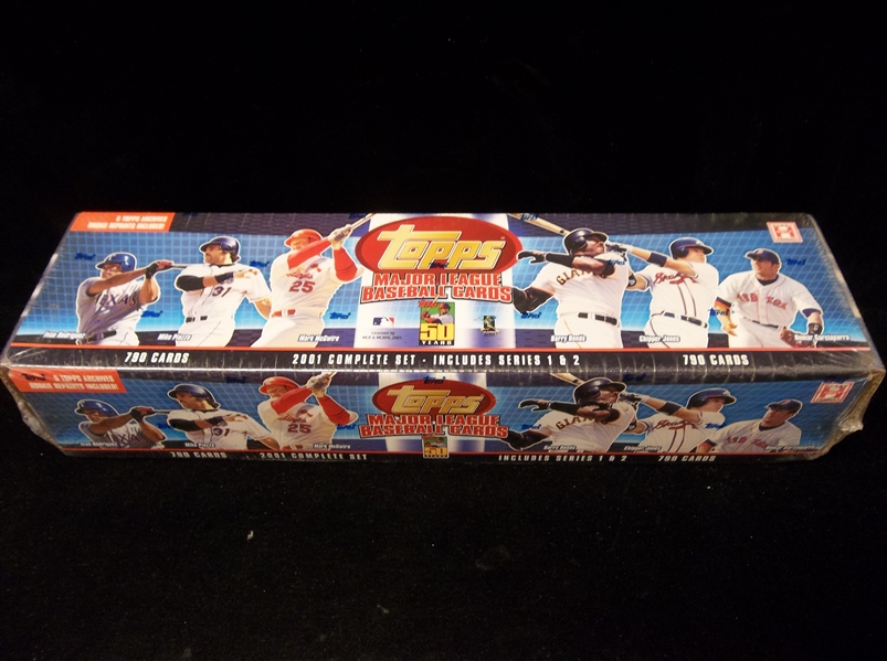 2001 Topps Baseball- Unopened Hobby Factory Set of 795- Includes 5 Topps Archives Rookie Reprints