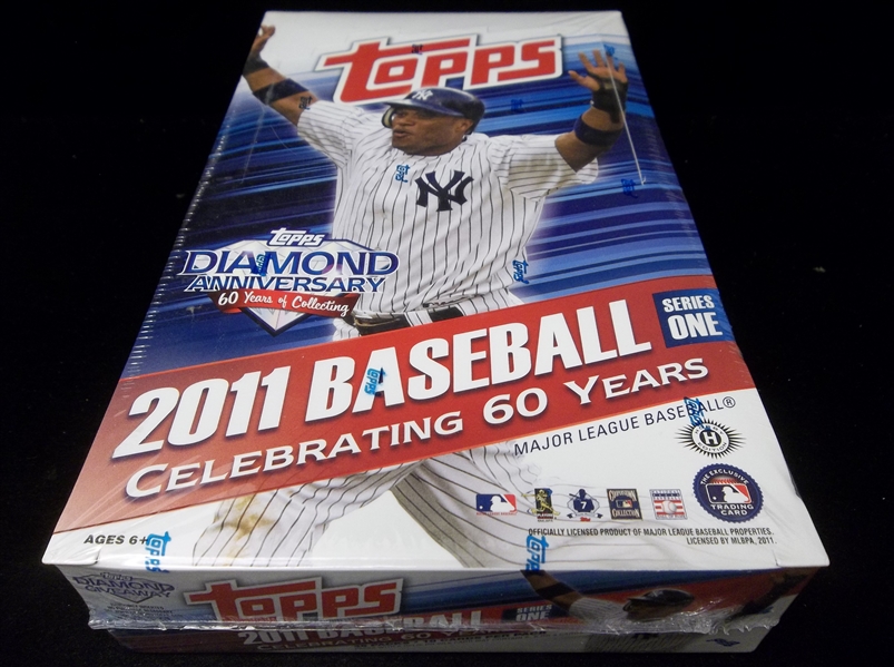 2011 Topps Baseball- Series 1- One Unopened Wax Box- In shrink-wrap as issued