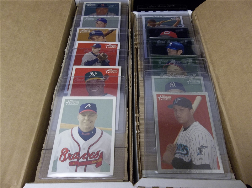 2006 Bowman Heritage Bb- 350 Asst. + 99 Asst. “Chrome” & 190 Asst. “Prospects”