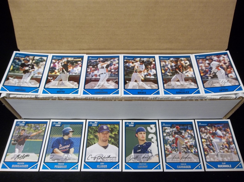 2007 Bowman Draft Bb- “Draft Picks” & “Future’s Game Prospects”- An 800-Count Box Full