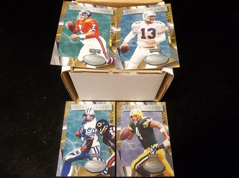 1996 Playoff Trophy Contenders Ftbl. Complete Set of 120