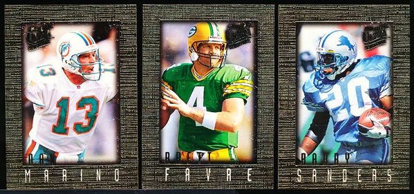 1996 Ultra Sensations Football Complete Set of 101