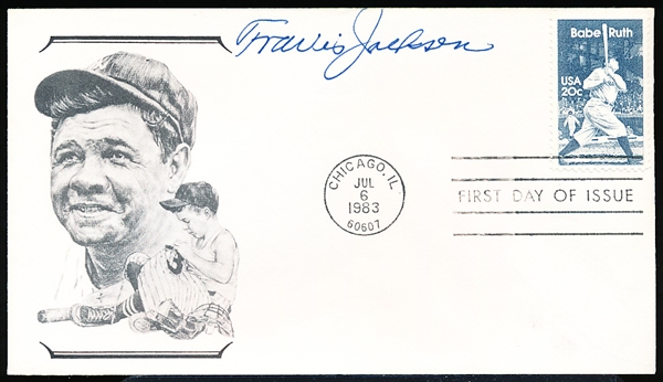 July 6, 1983 Babe Ruth 1st Day of Issue Cachet- Autographed by Travis Jackson