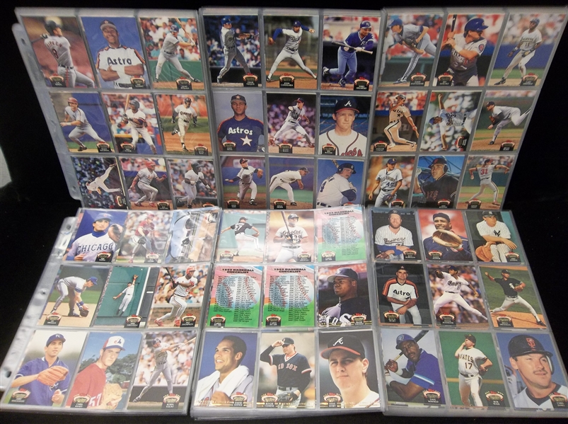 1992 Ultra Bsbl.- 1 Complete Set of 600 Cards in Pages- Overall NrMt or btr.