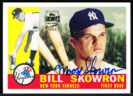 2003 Topps All-Time Fan Favorites Bsbl. “Archives Autographs” #FFA-BS Moose Skowron