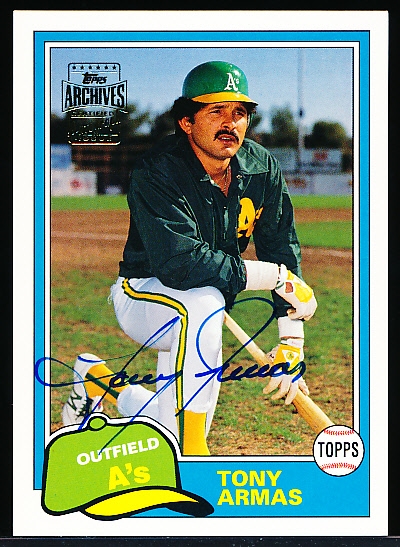 2003 Topps All-Time Fan Favorites Bsbl. “Archives Autographs” #FFA-TA Tony Armas, Sr.