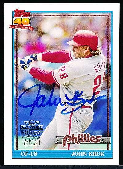 2005 Topps All-Time Fan Favorites Bsbl. “Autographs” #FFA-JK John Kruk