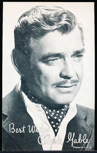 1950’s Hollywood Exhibits Non-Sports- Clark Gable