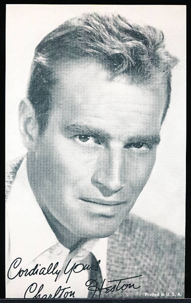 1950’s Hollywood Exhibits Non-Sports- Charlton Heston