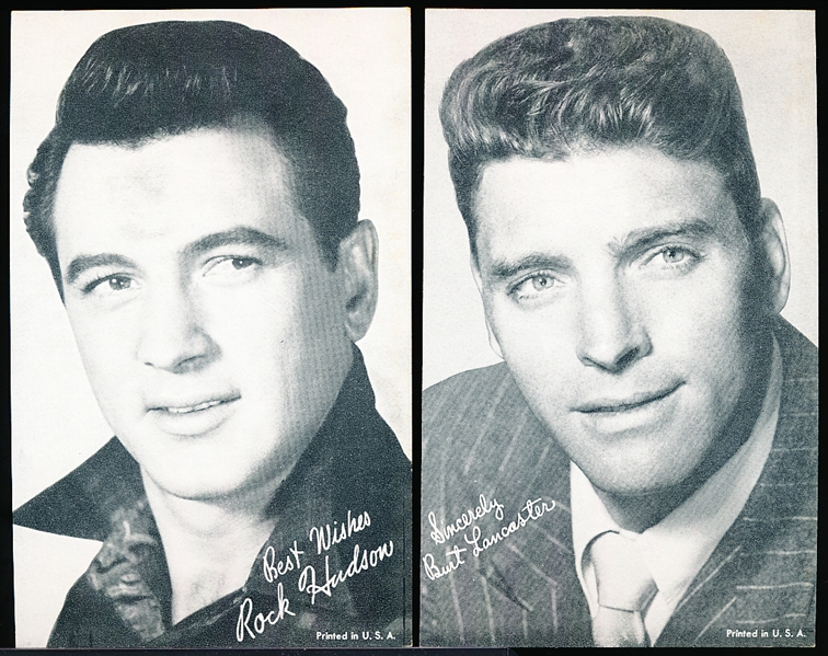 1950’s Hollywood Exhibits Non-Sports- 4 Diff. Actor Cards