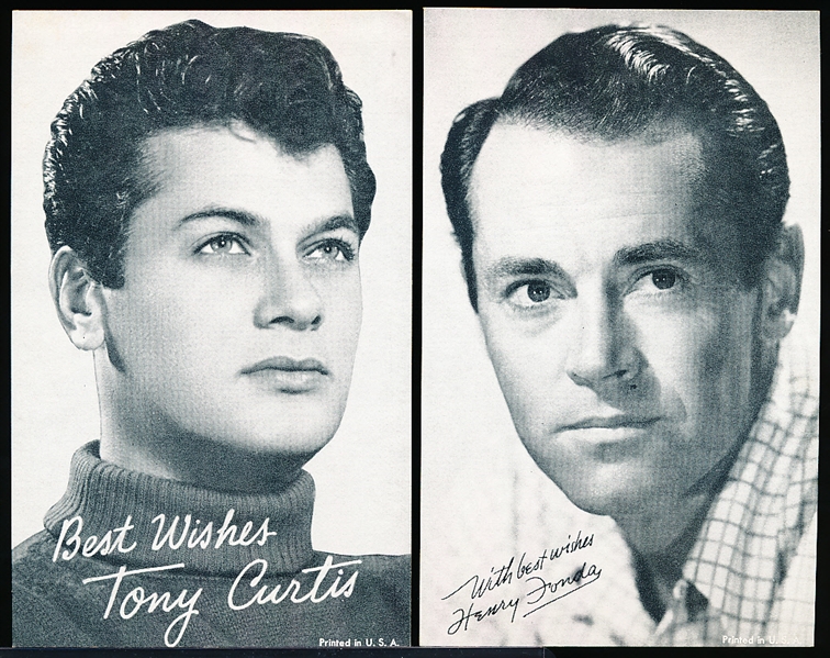 1950’s Hollywood Exhibits Non-Sports- 4 Diff. Actor Cards