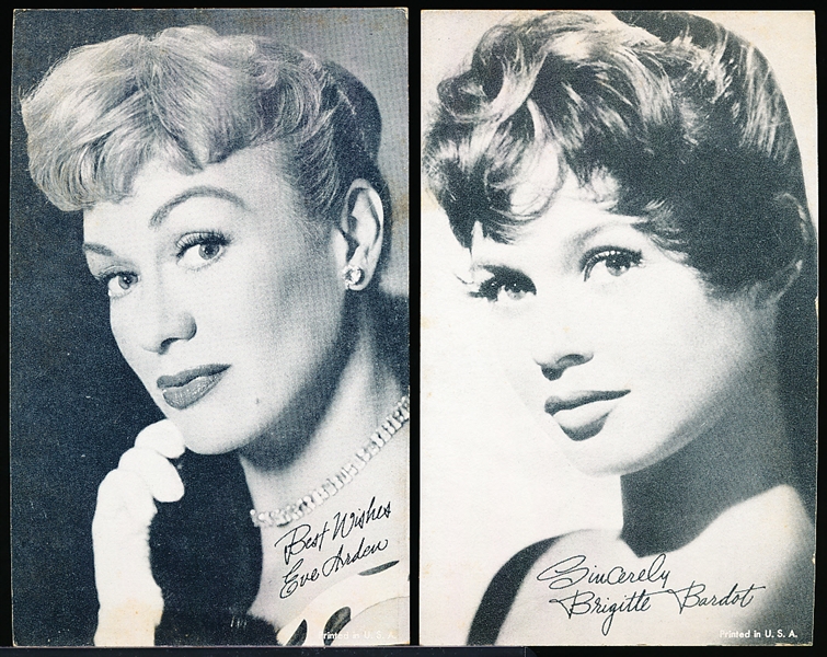 1950’s Hollywood Exhibits Non-Sports- 10 Diff. Actress Cards